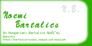 noemi bartalics business card